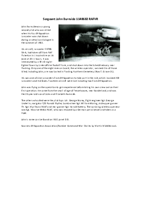 A preview of a PDF biography for Burnside, John